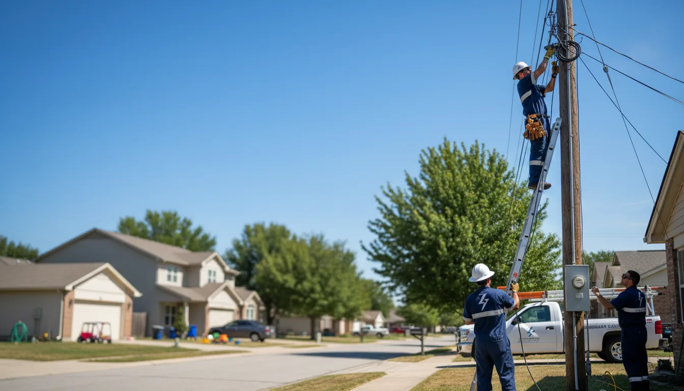 Residential electrician providing installation services in Carey, OH